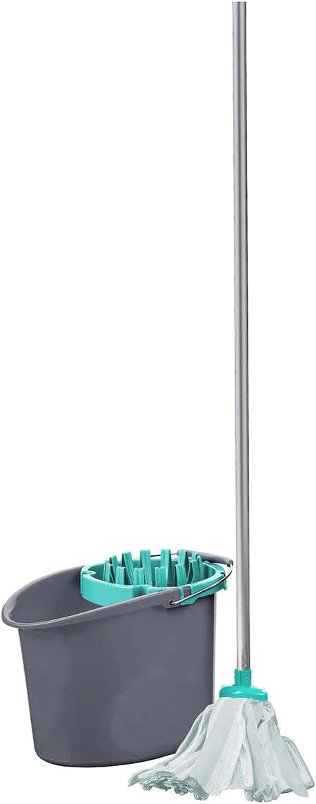 BH | Premium Quality Mop and Bucket Set | Heavy Duty | Mopping Stick and Bucket Cleaning Set | for Home, Kitchen, Patio Garden and Office Cleaning - By Best House